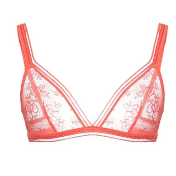 MAISON LEJABY Burnt Orange Lace Bra Size: 32B - NWT - Picture 1 of 2
